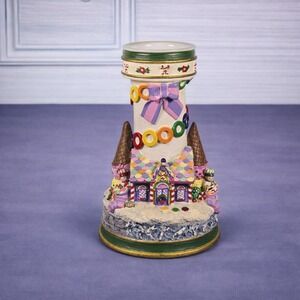 Danbury Mint Candyland Lighthouse Candlestick Christmas Decor
